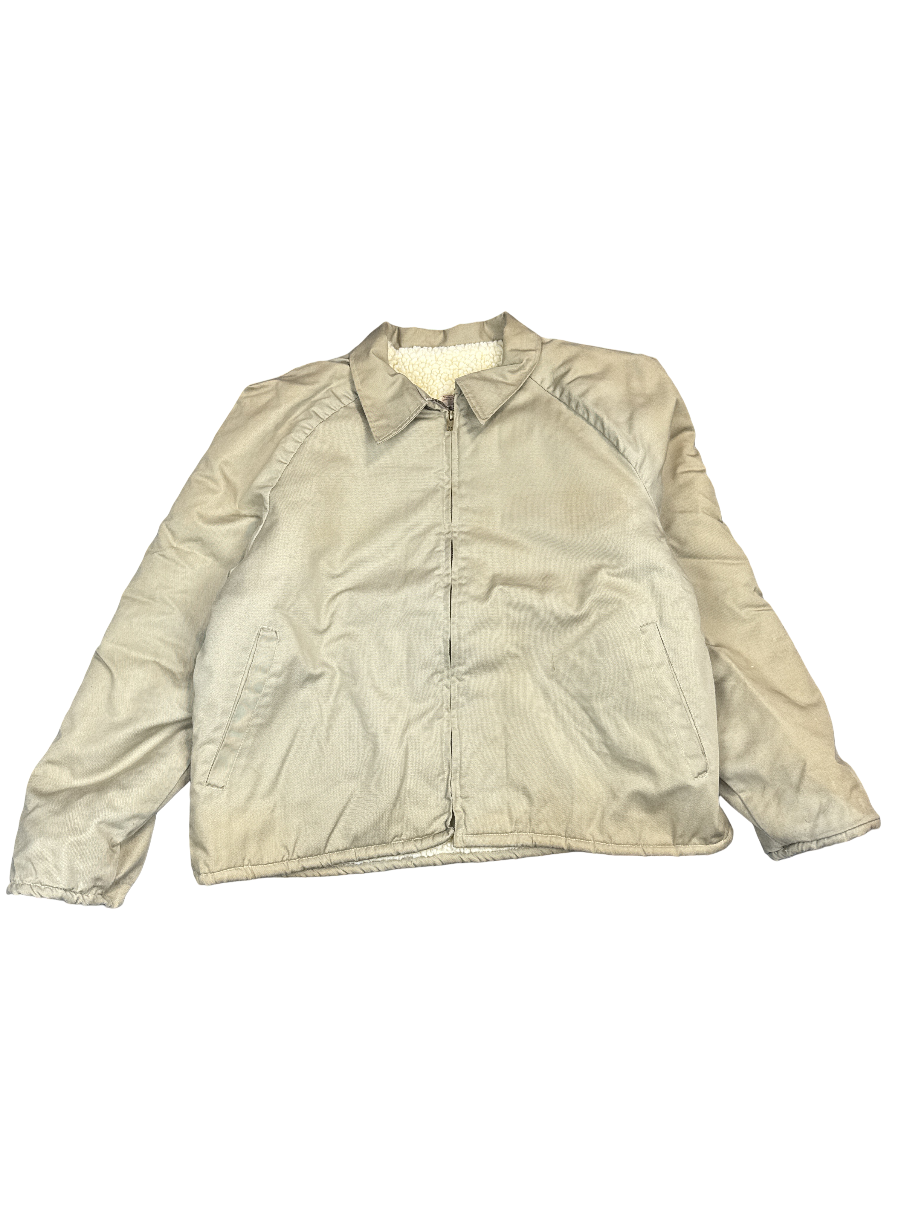 1970s Workwear Sherpa-Lined Jacket (XL)