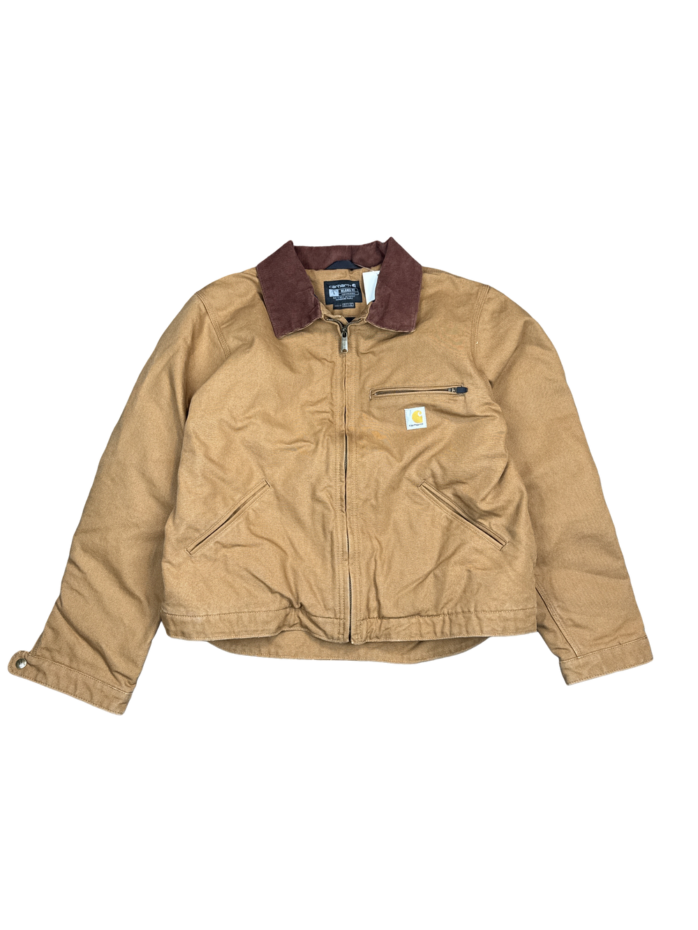 Carhartt Brown Duck Canvas Work Jacket (L)3