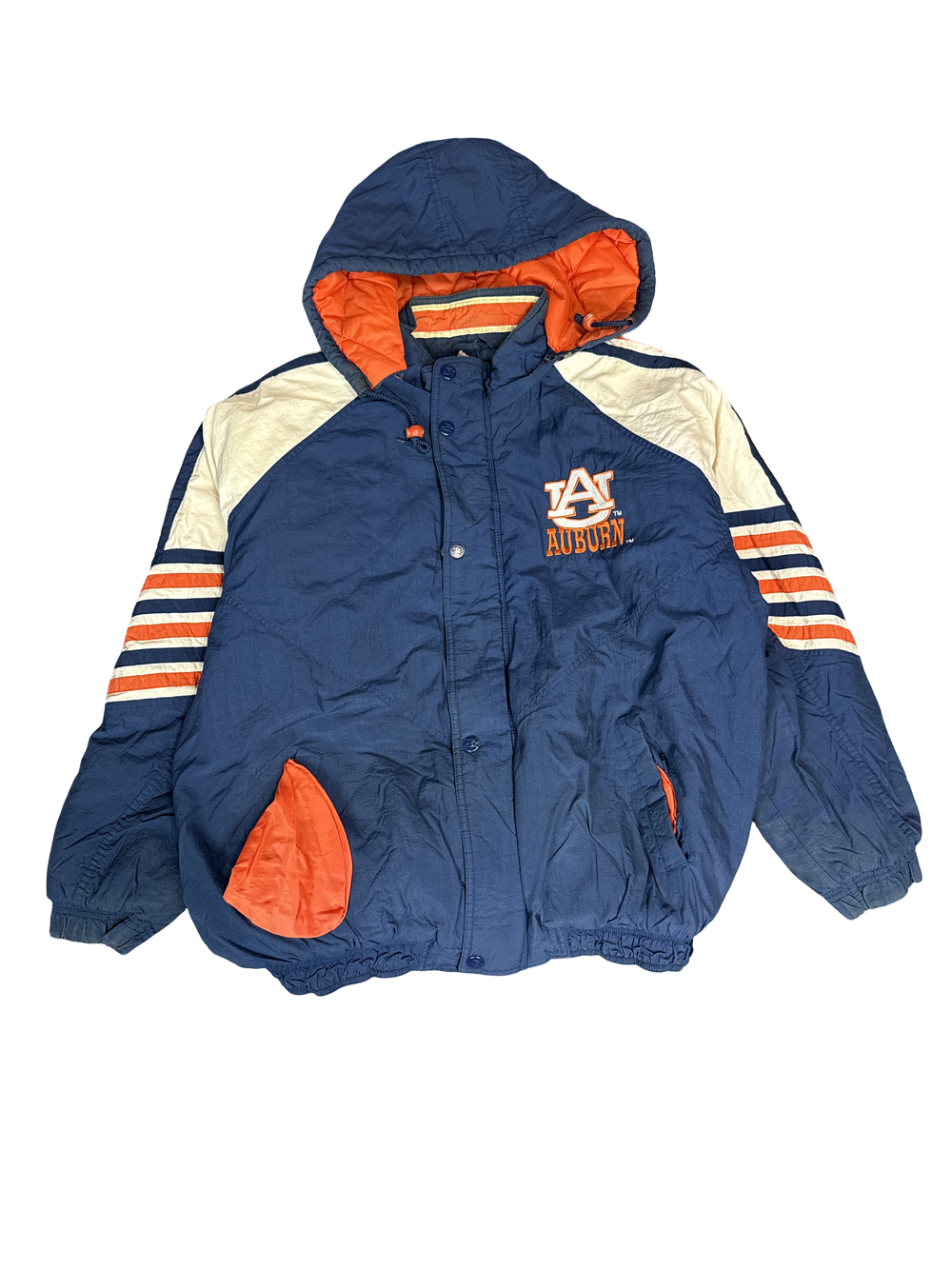 1990s Auburn Starter Hooded Jacket (L)