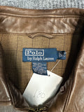 Polo Ralph Lauren Brown Leather Jacket (2XL)
