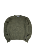 Polo Ralph Lauren Wool Crewneck Sweater with Suede Elbow Patches (M)