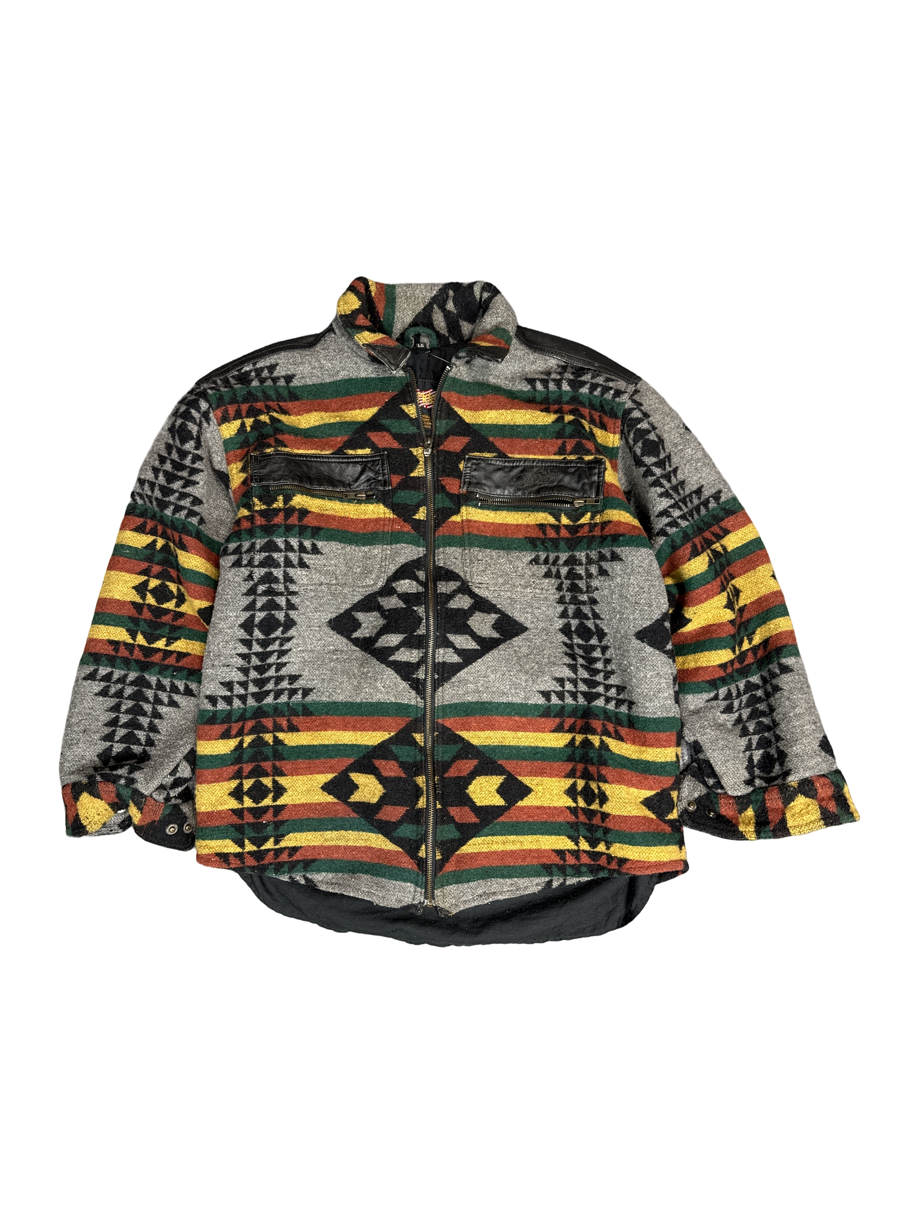 EasyRiders Wool Aztec Pattern Jacket (L)