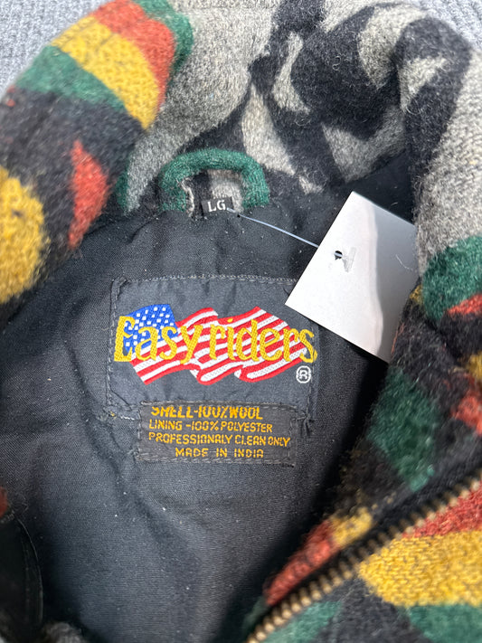 EasyRiders Wool Aztec Pattern Jacket (L)