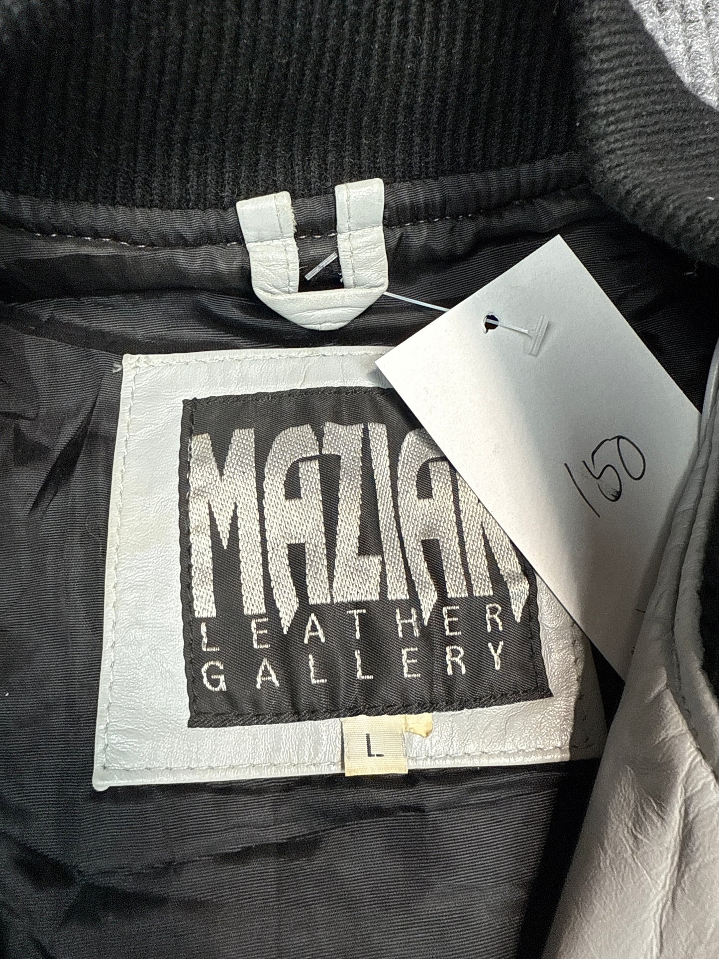 1990s Maziani Leather Betty Boop Bomber Jacket (L)