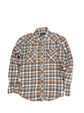 Wrangler Plaid Flannel Button-Up Shirt (M)