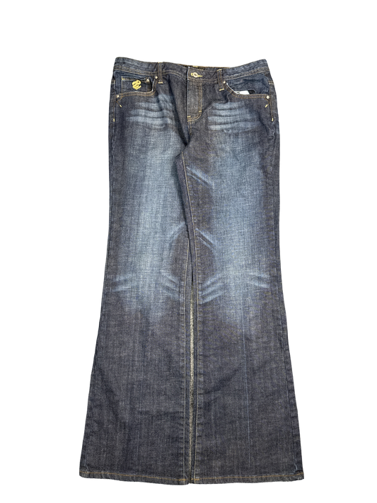 Y2K Rocawear Embroidered Flare Jeans (L)