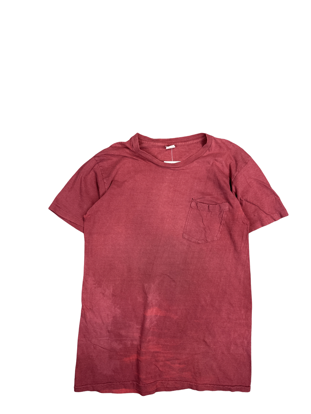 Faded Red Pocket T-Shirt (M)