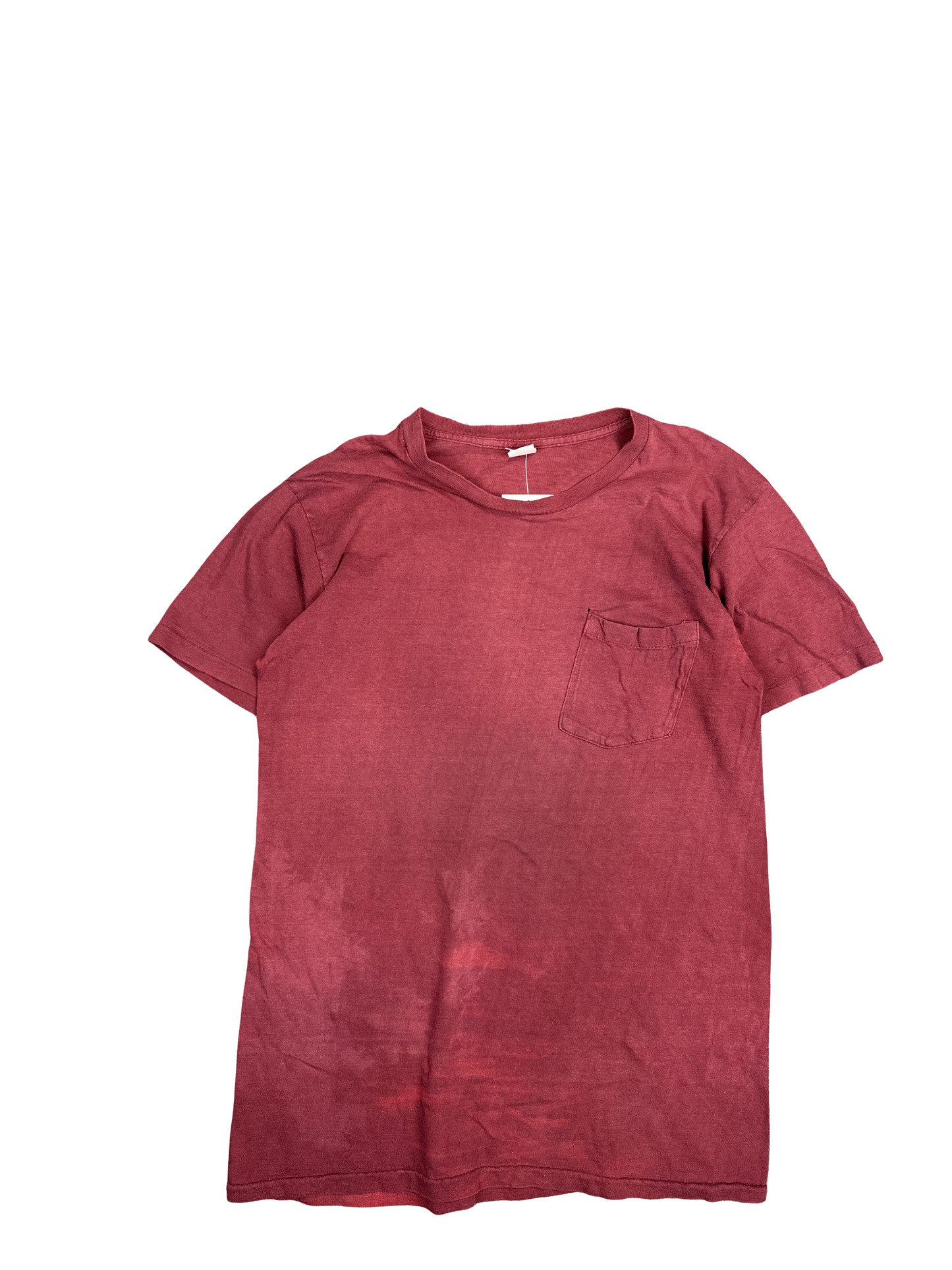 Faded Red Pocket T-Shirt (M)
