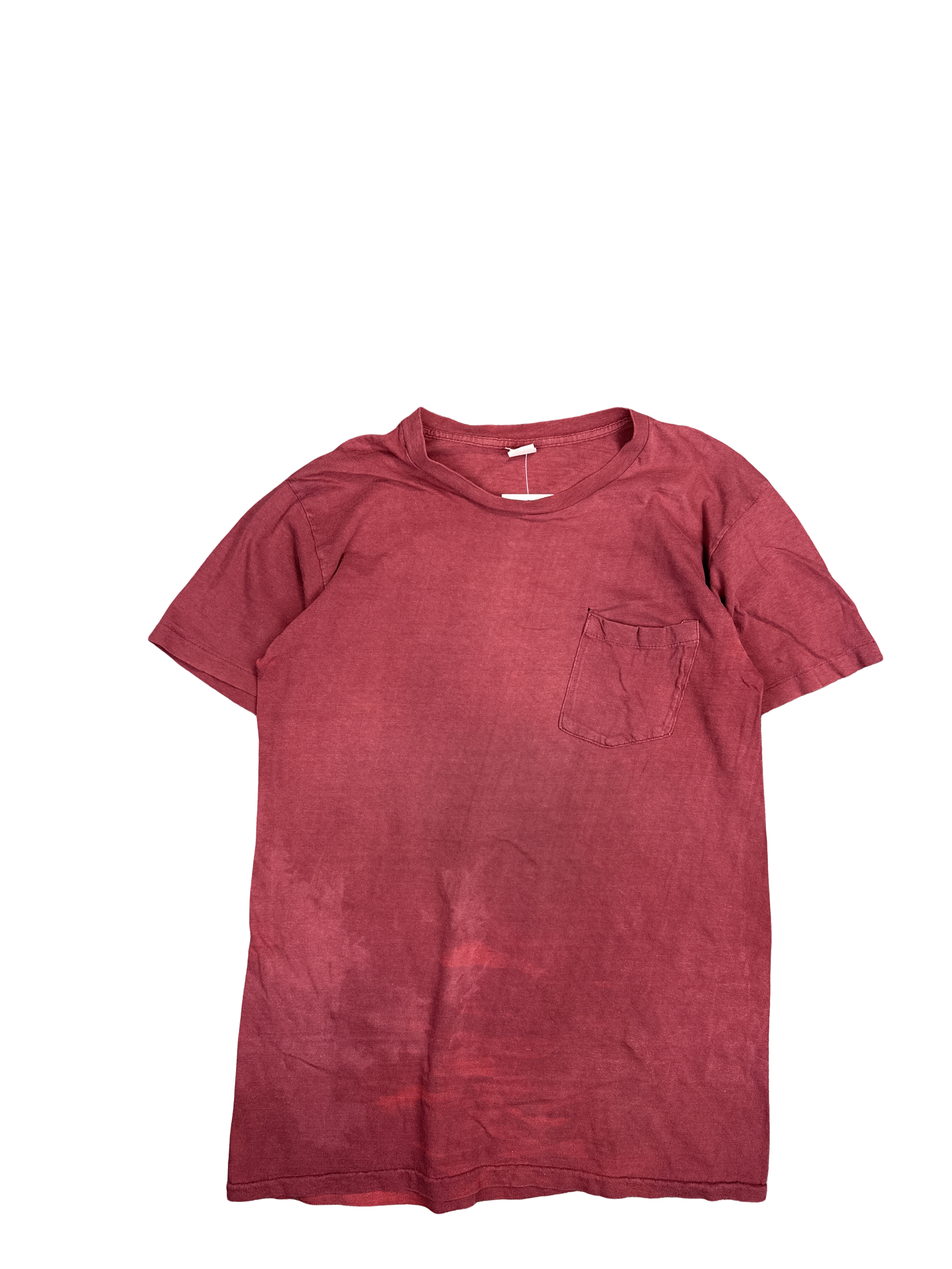 Faded Red Pocket T-Shirt (M)