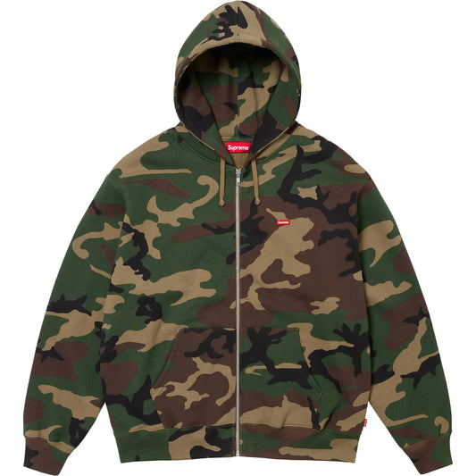 Supreme Small Box Zip Up Hooded Sweatshirt Camo