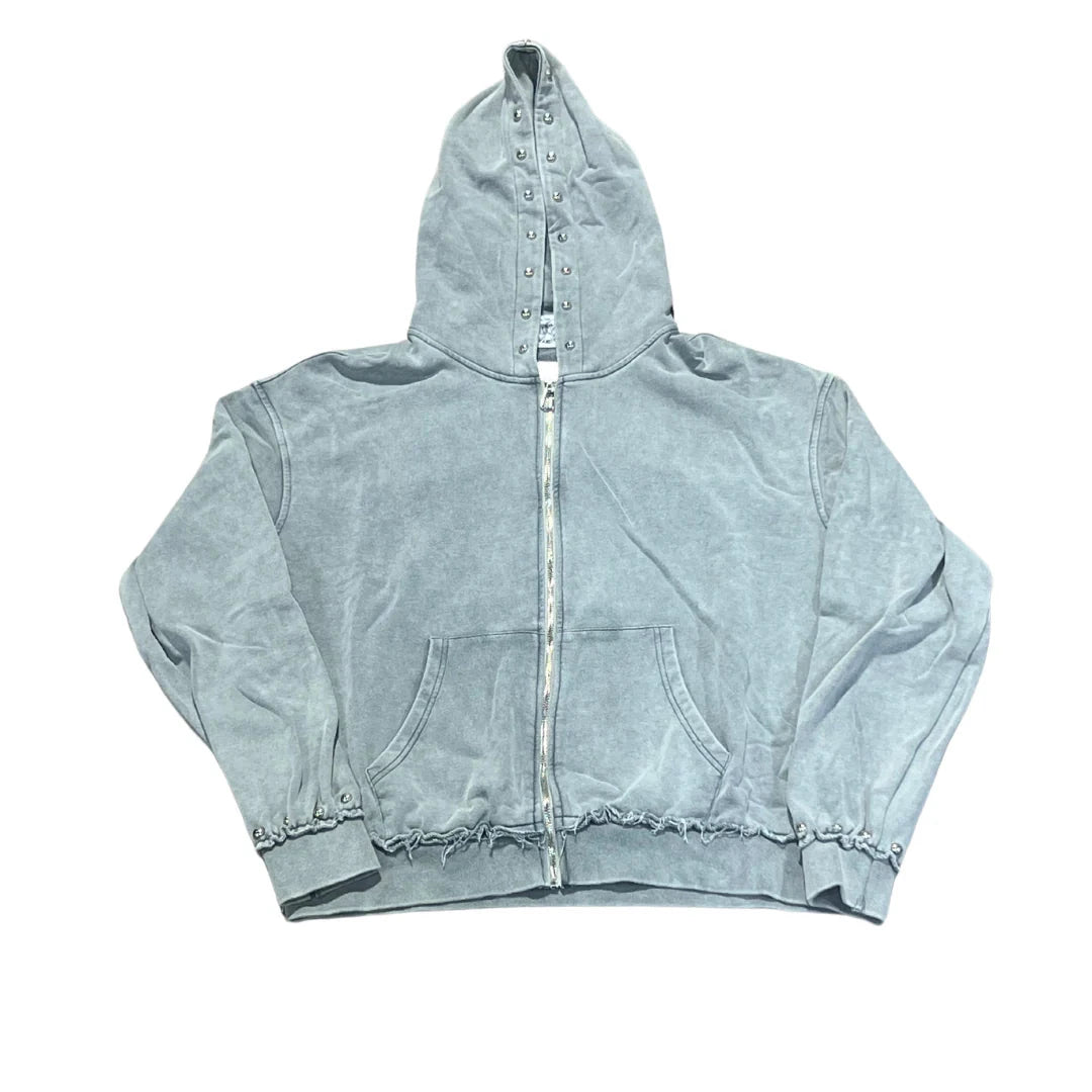 Saint Vanity Grey Terry Zip Up