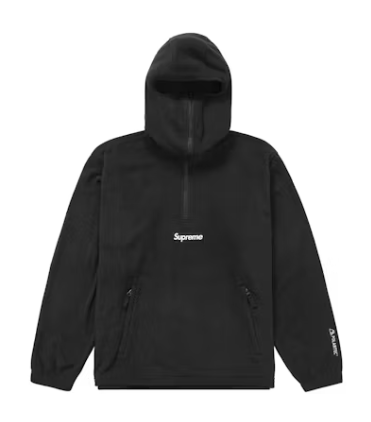 Supreme Polartec Facemask Half Zip Black