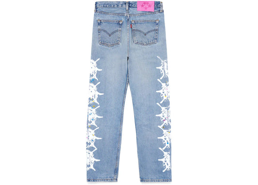 Sp5der Vintage Web Denim Jeans