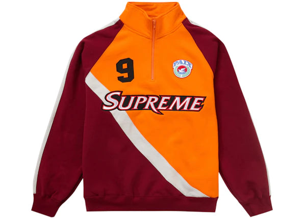 Supreme Equipé Half Zip Sweatshirt Dark Orange