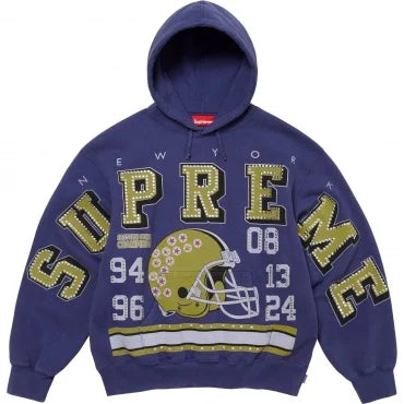 Supreme Champions Studded Hooded Sweatshirt Dark Royal