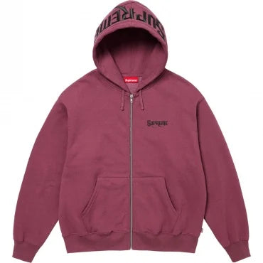 Supreme Mister Cartoon Burgundy Zip Up