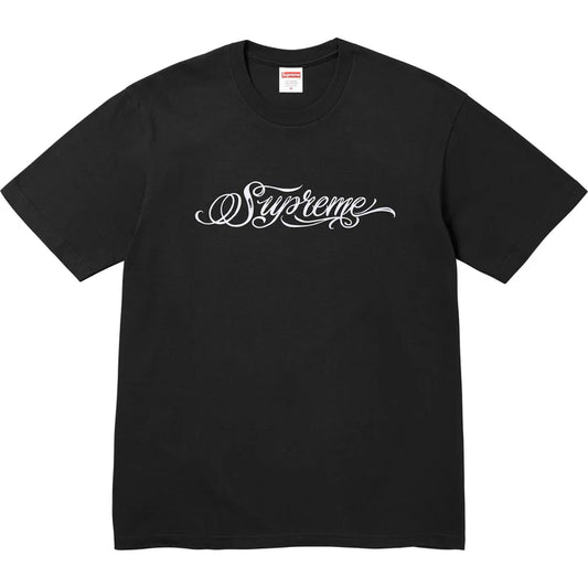 Supreme Script Black Tee