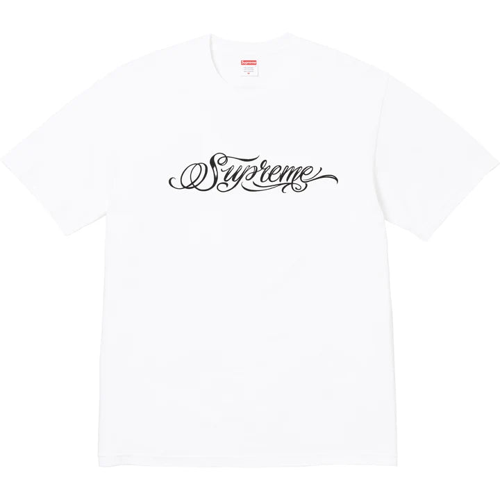 Supreme Script White Tee