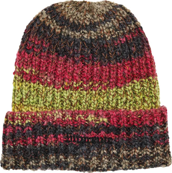 Supreme Yellow Space Dye Stripe Beanie