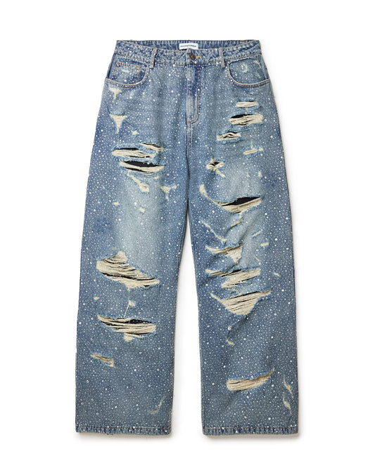 Vale Crystal Rain Denim Pants