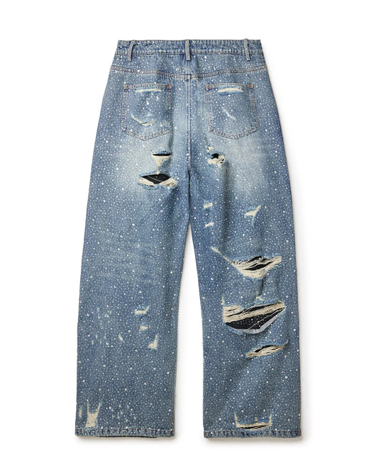 Vale Crystal Rain Denim Pants