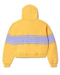 Vale Yellow Big Horn Zip-Up Hoodie