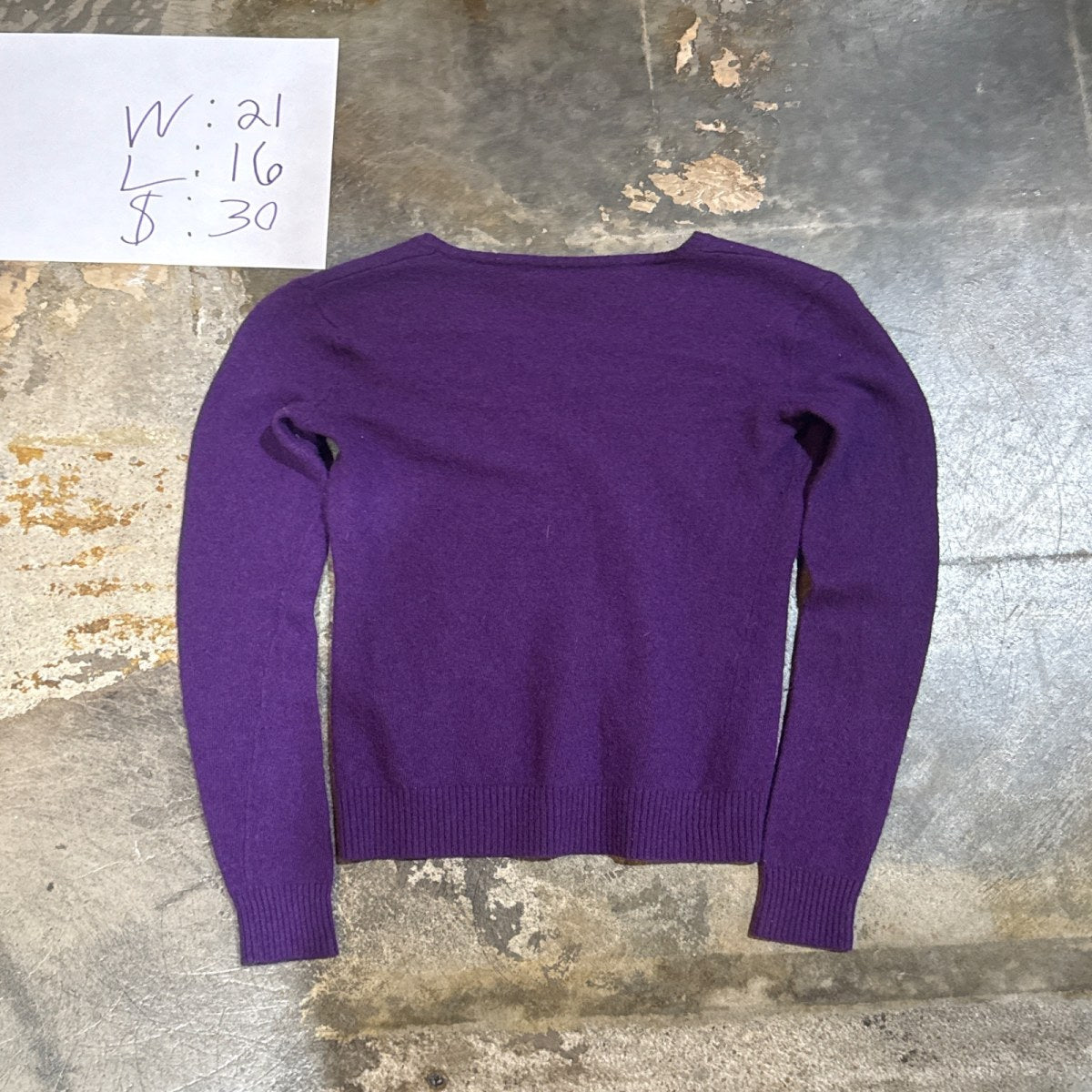 Ralph Lauren Sport V-Neck Sweater - Purple (S)