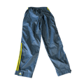 Adidas Nylon Track Pants - Navy Blue with Yellow Stripes (20x30)