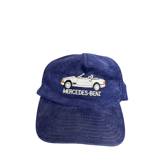 Mercedes-Benz Convertible Corduroy Hat - Navy Blue