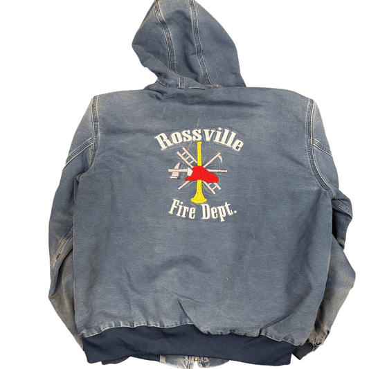 Carhartt Rossville Fire Dept. Hooded Jacket - Faded Blue