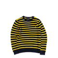 Polo Ralph Lauren Striped Sweater - Navy Blue/Yellow (L)