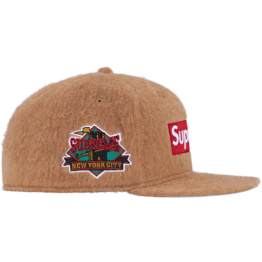 Supreme Camel Brushed Wool Box Logo New Era