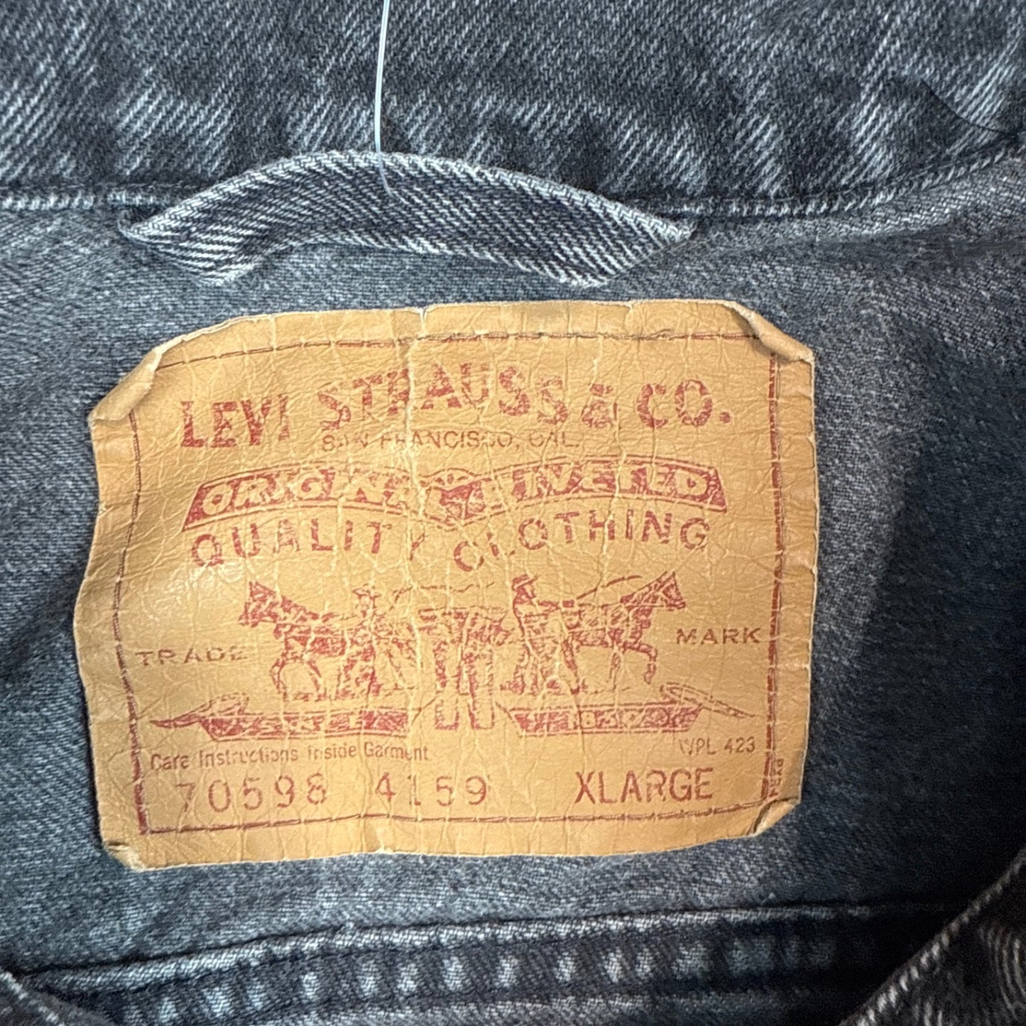 Levi's Denim Jacket - Black (XL)