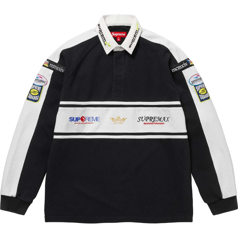 Supreme Black Chest Stripe Rugby