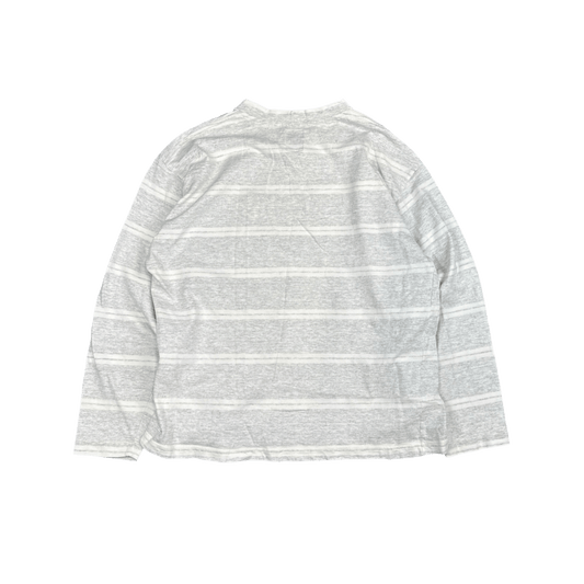 Georges Marciano Guess Striped Long Sleeve - Light Gray/White (L)