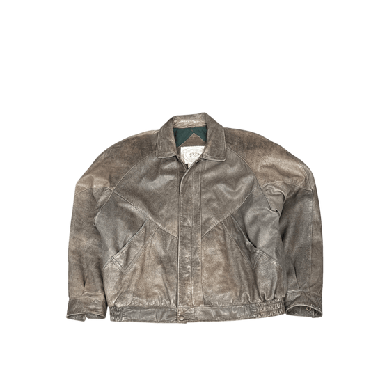 John Ashford Leather Jacket - Brown (L)