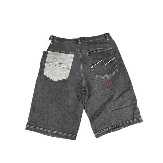 FUBU THE COLLECTION Denim Shorts - Black/Grey (36)