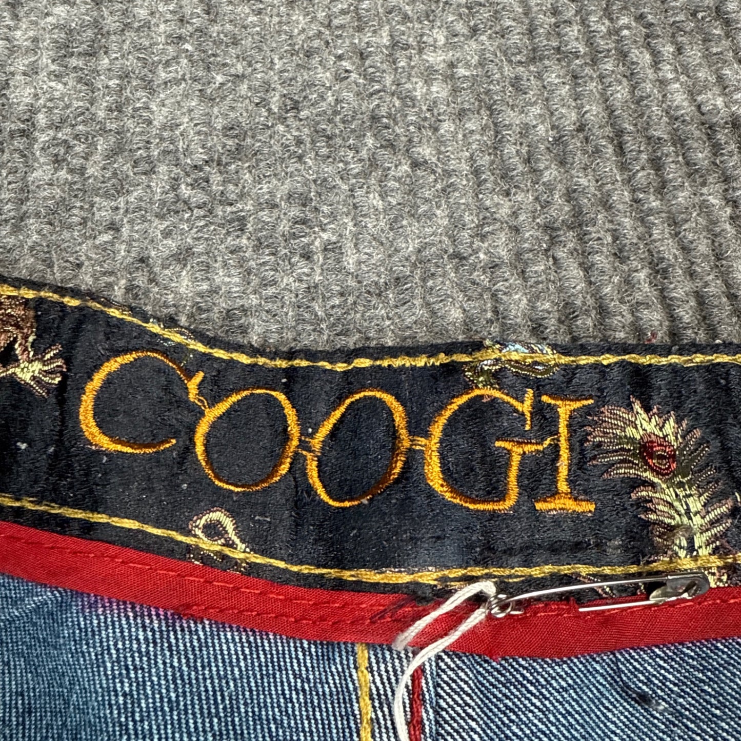 Coogi Embroidered Jeans - Blue (38x28)