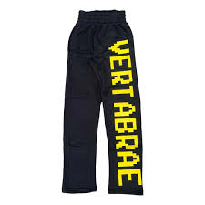 Vertabrae Sweatpants Black Yellow