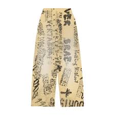 Vertebrae Ivory Graffiti Sweats