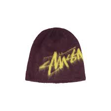 Stussy Skullcap Brushed Out Eggplant