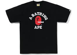 Bape Japan College tee red