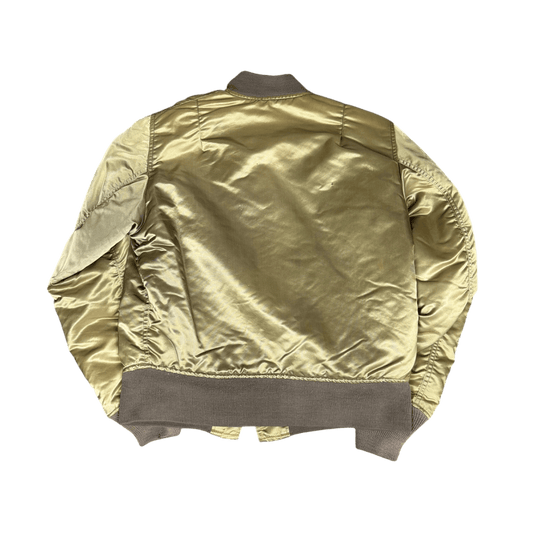 Vintage Bomber Jacket - Olive Green (M)