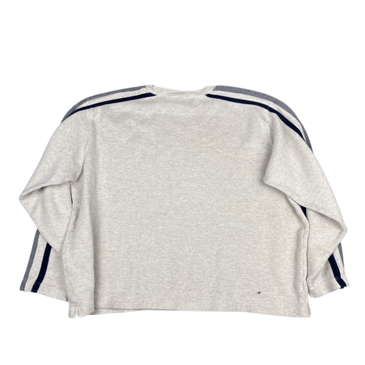 GAP Crewneck Sweatshirt - Heather Gray/Navy (L)
