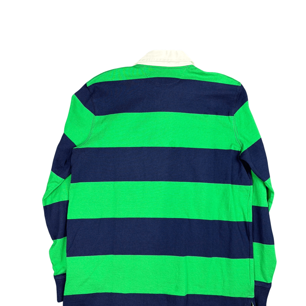 Polo Ralph Lauren Classic Fit Rugby Shirt - Navy Blue and Green (M)