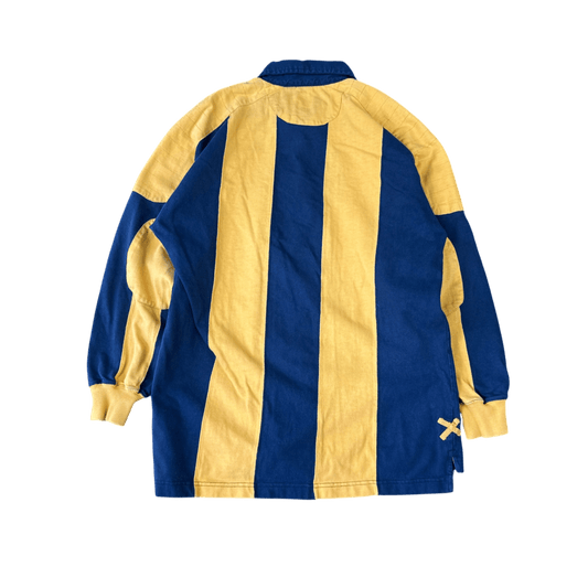 Halifax Rugby Polo - Navy Blue & Yellow (L)