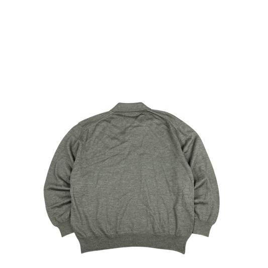 Murano Merino Wool Polo Sweater - Olive Green (XL)