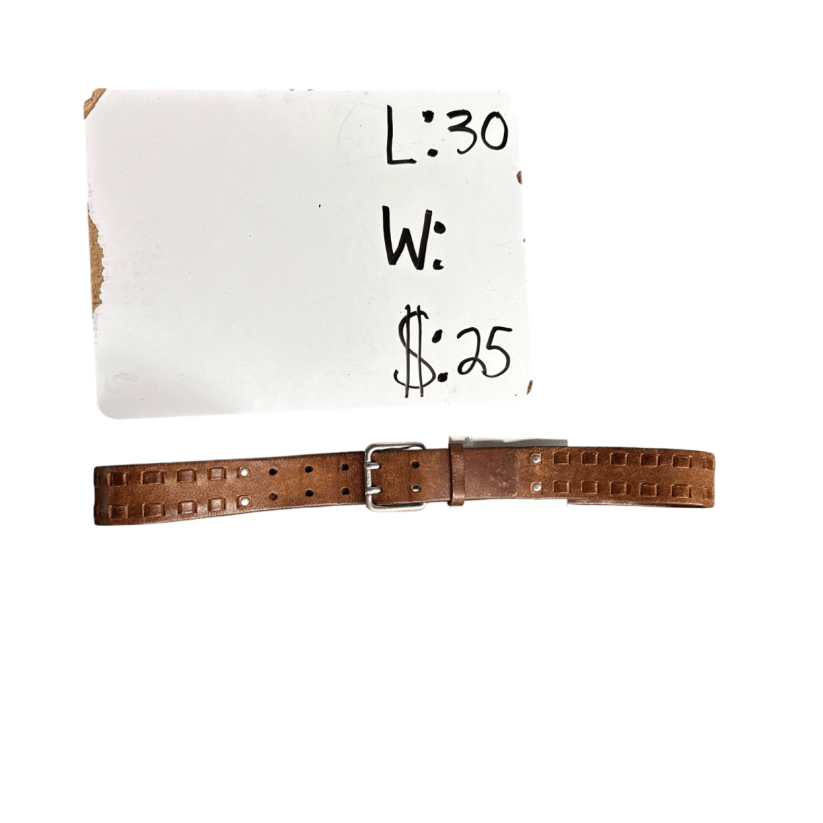 DKNY Genuine Leather Belt - Brown (Large)