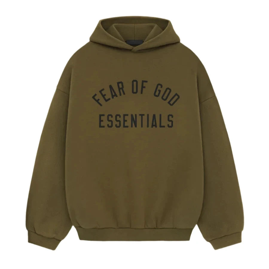 Fear Of God Essentials Fleece Hoodie Olive