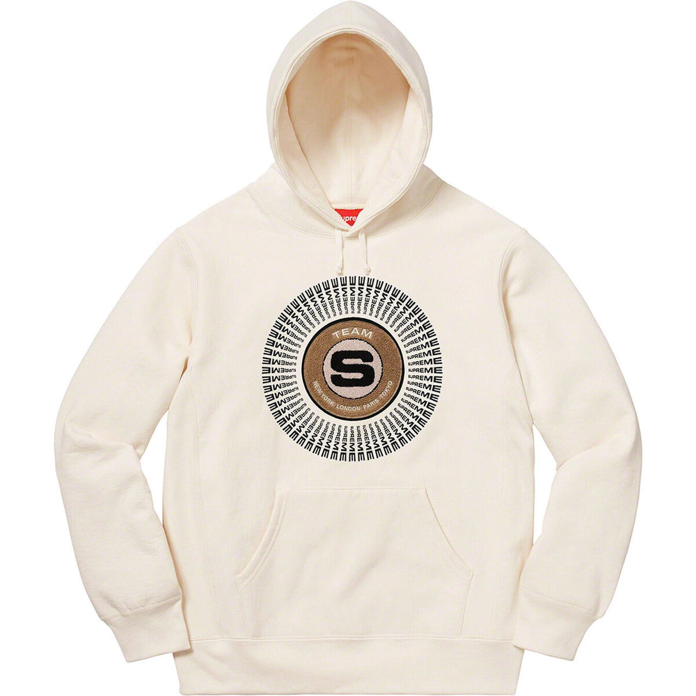 Supreme Natural Chenille Appliqué Hooded Sweatshirt